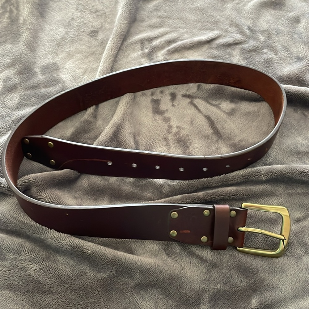 Nike brown leather belt